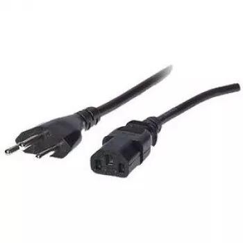 Cabo de alimentação ShiverPeaks BSCH60006-S 1,8 m conector fêmea C13