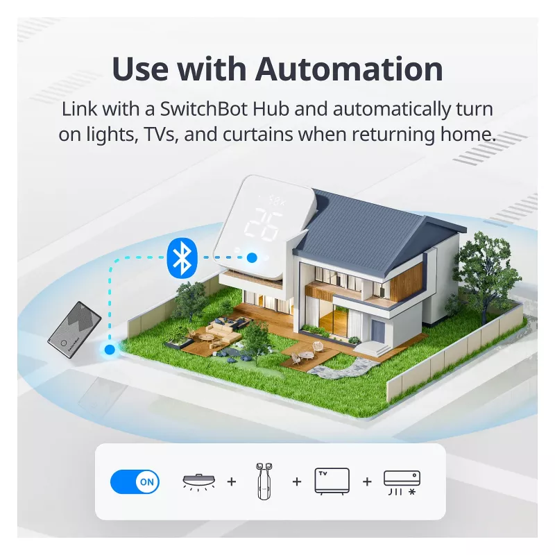 Switchbot rastreador de carteira cartão compatível com NFC (W2500032)