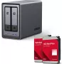 UGREEN NASync DXP2800 sistema NAS de 2 baías com 2 × Western Digital 8TB WD80EFPX