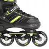 Patins em linha 2IN1 Nils Extreme NH18191 PRETO/LIMÃO TAM. M (34-38) com patins de hóquei no gelo substituíveis