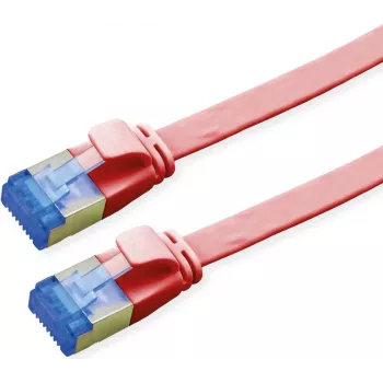 VALUE Cabo de rede Cat.6A (Classe EA) FTP, extraplano, vermelho, 3 m (21.99.2123)