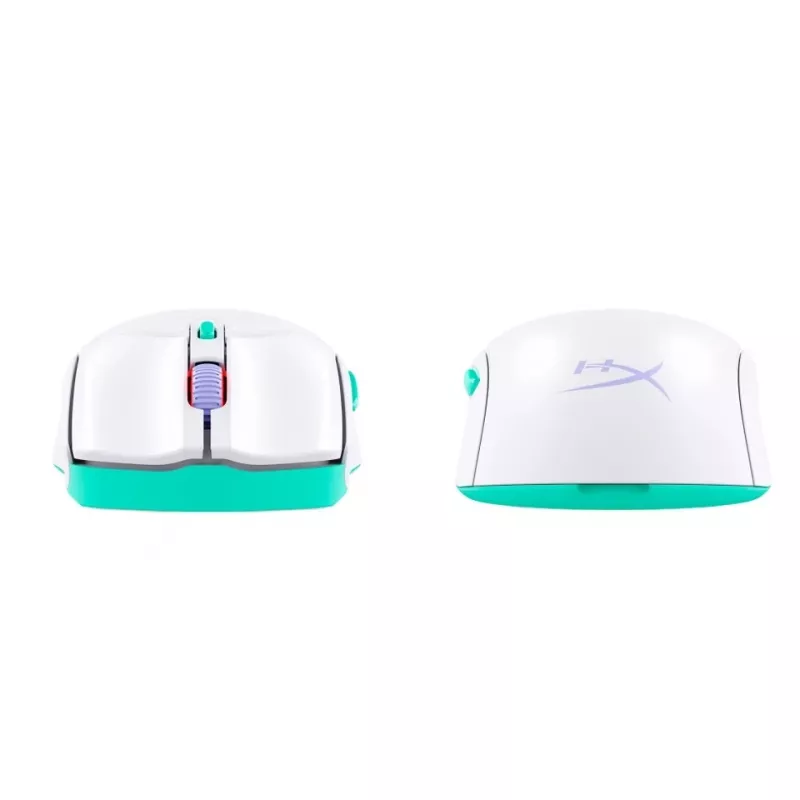 HyperX Pulsefire Haste 2 Core Wls - Rato de gaming (Wht/Grn/Pur)