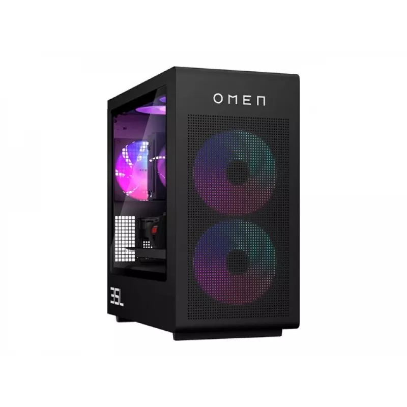 HP OMEN 35L Gaming Desktop GT16-0008ny AMD Ryzen 7 8700G 16GB 1TB RTX 4070 Super 12GB Preto & Painel de Vidro Preto W11H