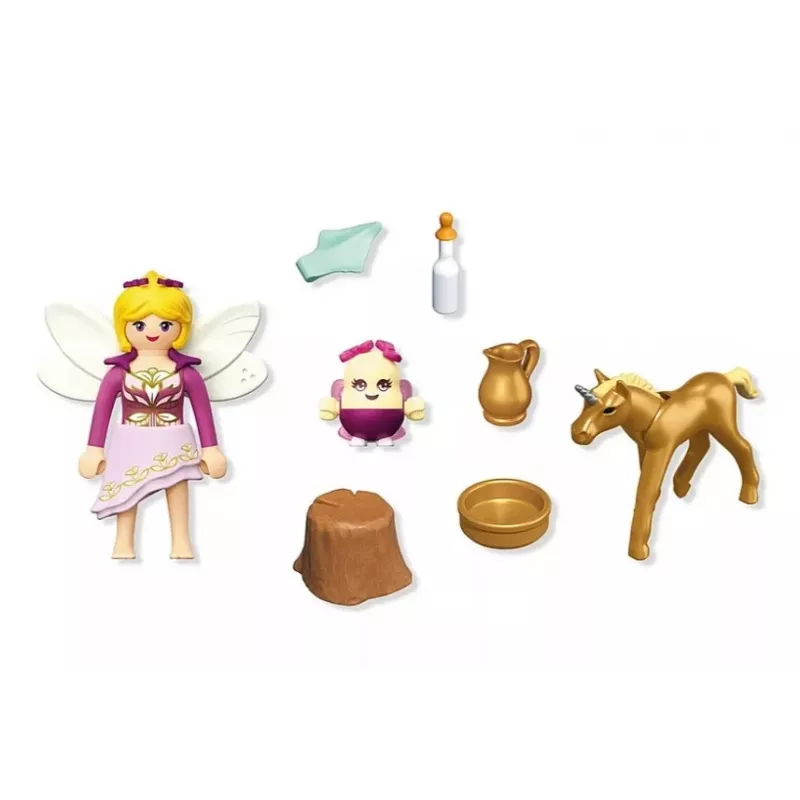 71844 Magic Unicorns: Potro de unicórnio dourado com fada