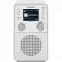 Rádio digital TECHNISAT DigitRadio 317 branco — receção FM e DAB+, design de mesa compacto