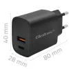 Fonte de alimentação QOLTEC 52377 GaN 30W saída 5–20V para dispositivos portáteis