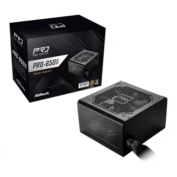 Fonte de alimentação ASRock PRO-650G 650W 80 PLUS Gold