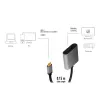 LogiLink CUA0102 cabo USB 3.2 Gen1 Type-C para DisplayPort 0,15 m preto