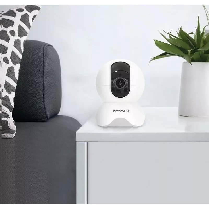 Câmara de vigilância IP de lâmpada Foscam X5-WB interior 2560 x 1920 píxeis secretária