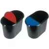 Tampa para caixote do lixo helit sistema Duo H61039, azul (H7360334) (H7360334)