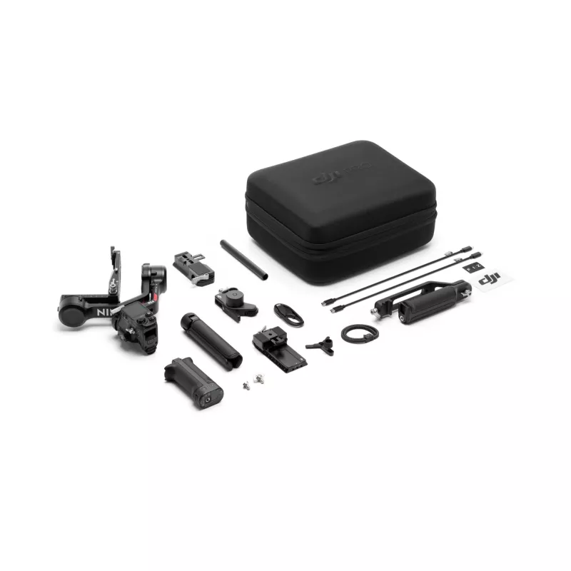 Estabilizador de câmara de mão DJI RS 4 Combo Preto Alumínio bateria 12h