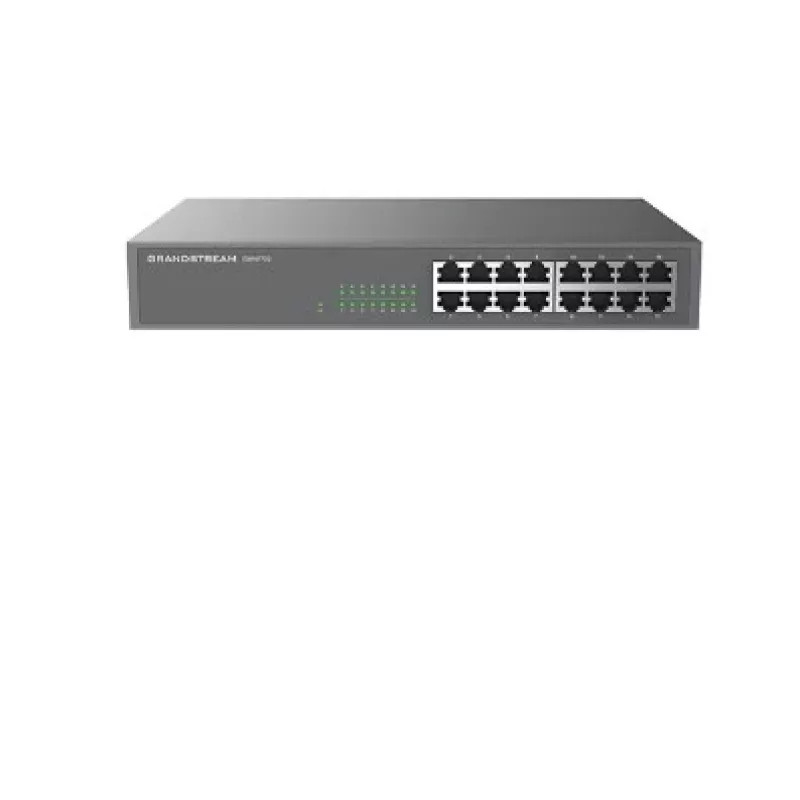 Grandstream GWN7702P switch Gigabit PoE+ de 16 portas, não gerido, 8 portas PoE