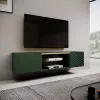 Móvel RTV EF ONDA 180.5x40xH58.39 verde (de pé ou montado na parede)