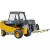 Empilhadora BRUDER JCB Teletruk brinquedo — ABS, idade recomendada 3+, preto e amarelo