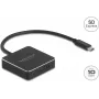 Leitor de cartões DELOCK 91019 USB 3.1 (Gen 2) Type-C — SD / SDHC / SDXC, 10 Gbit/s, preto