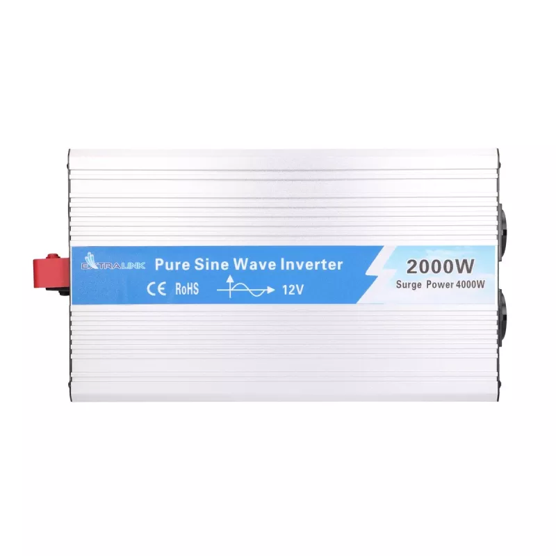 Extralink OPIP-2000W | Conversor de tensão | Automóvel 12V, 2000W onda sinusoidal pura
