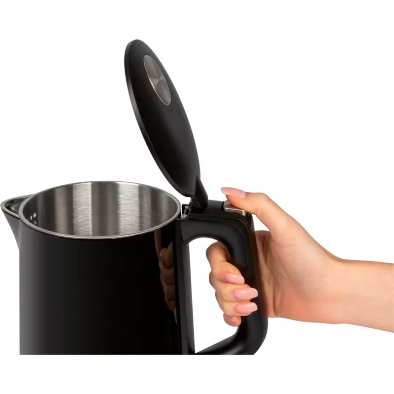 Chaleira ProfiCook PCWKS1243 — 1,7 L, 2200 W, controlo de temperatura 50–100°C, preto