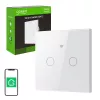 Interruptor de luz inteligente Wi-Fi com toque Gosund SLS2 (modelo SW12) — controlo por toque, conectividade Wi-Fi, cablagem N/dupla opcional