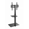 Suporte de chão para TV GEMBIRD TVS-55T-02 para televisores de 32–55 polegadas, aço, altura 600 mm, VESA 100x100–400x400, carga máxima 35 kg