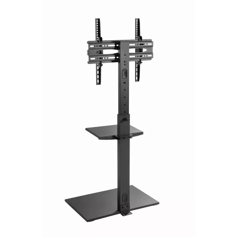Suporte de chão para TV GEMBIRD TVS-55T-02 para televisores de 32–55 polegadas, aço, altura 600 mm, VESA 100x100–400x400, carga máxima 35 kg