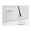Suporte telescópico DeLOCK para smartphone e tablet com prateleira, prateado/branco
