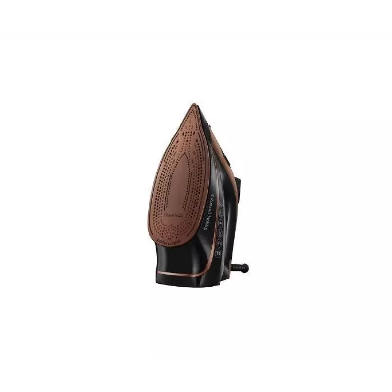 Ferro de engomar a vapor e a seco Russell Hobbs Copper Express 2600 W preto, cobre