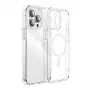 Capa de proteção magnética transparente Joyroom JR-14D7 para iPhone 14 Plus, transparente, fixação magnética