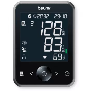 Medidor de tensão arterial Beurer BM64 com conectividade Bluetooth e braçadeira para o braço