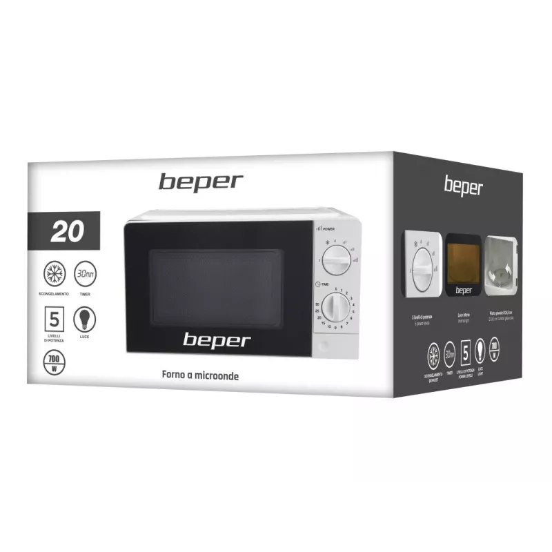 Micro-ondas Beper BF.570, 700 W, 20 L