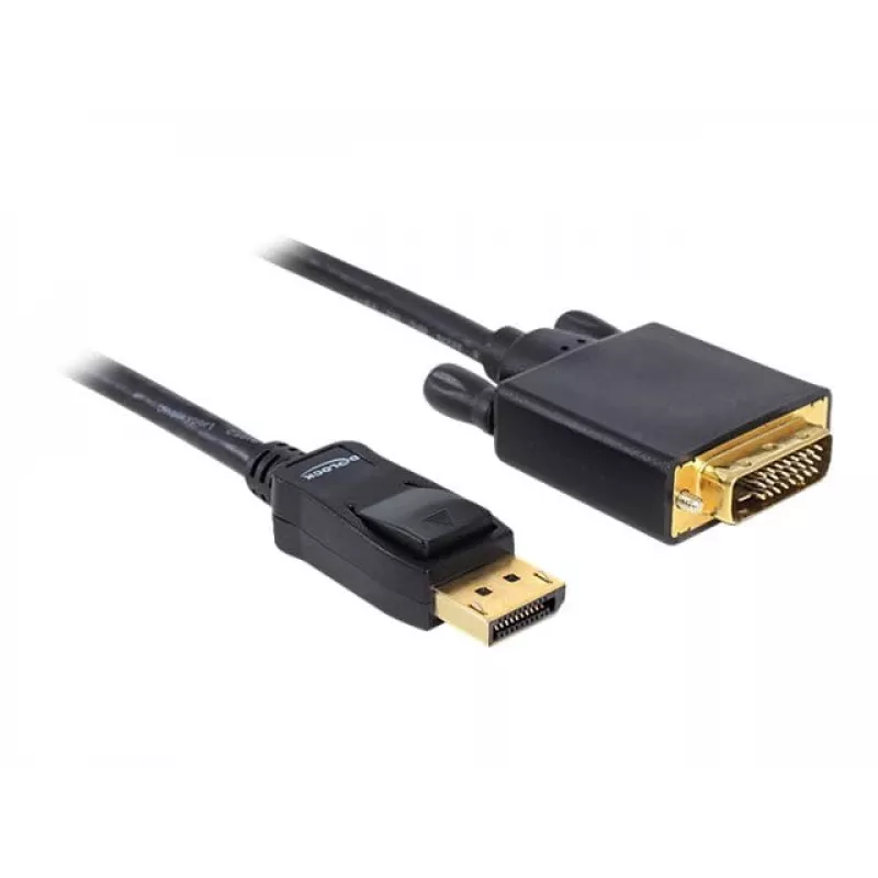 Cabo DeLOCK DisplayPort para DVI 24+1 macho/macho 2 m