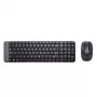 Logitech Wireless Combo MK220 - Conjunto de teclado e rato - sem fios - 2,4 GHz - Italiano - Cinzento escuro (920-003721)