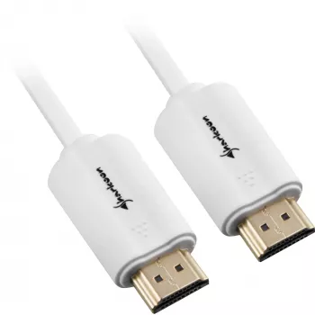 Cabo HDMI ficha > ficha (branco, 2 metros, HDMI 4K)