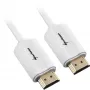 Cabo HDMI ficha > ficha (branco, 2 metros, HDMI 4K)