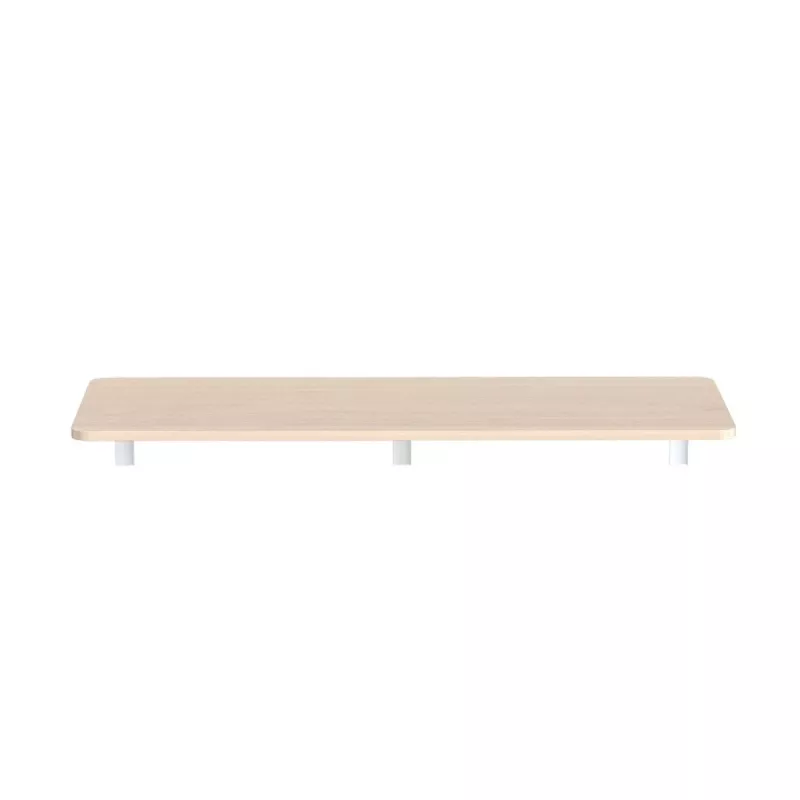 Maclean MC-128WD prateleira dobrável de parede, 100×40 cm, acabamento em madeira