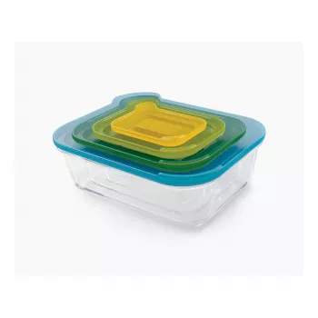Joseph Joseph Nest recipientes de armazenamento – conjunto de vidro de 4 peças