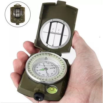 Bússola magnética de mão EYESKEY EK-1001 — liga de zinco, à prova de água, profundidade 85 mm, 175 g