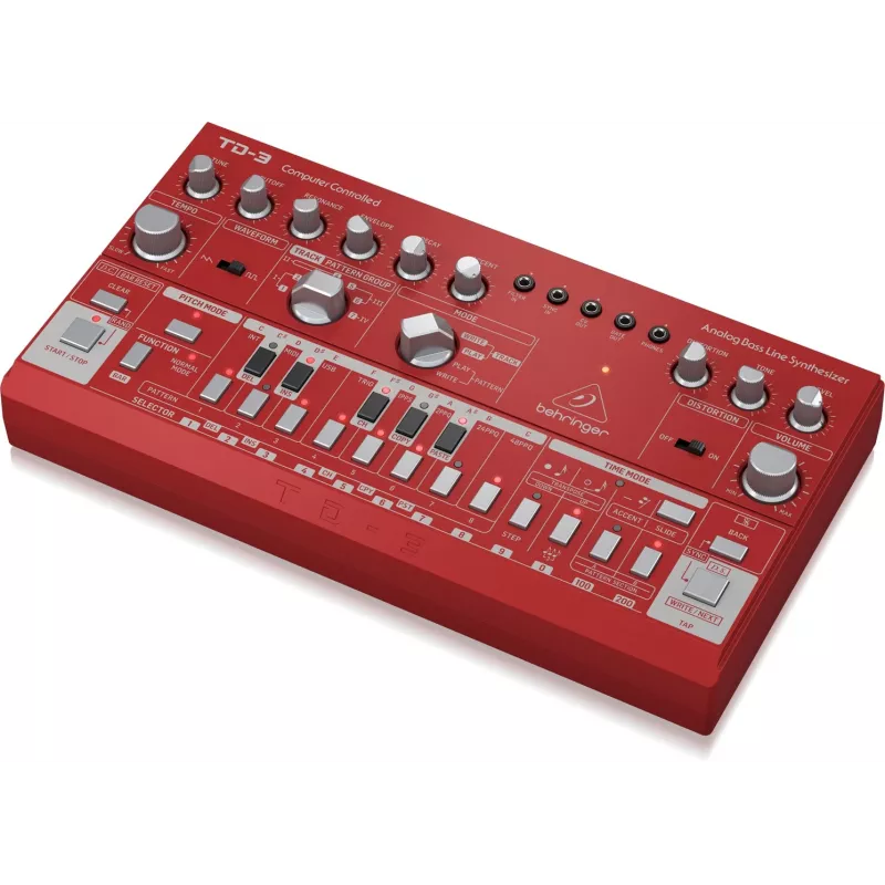 Sintetizador Analógico Behringer TD-3-RD Vermelho 9V DC