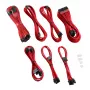 Kit de cabos CableMod C-Series PRO ModMesh RM Black Label CM-PCSR-16P3KIT-NKR-R – cabos de fonte de alimentação e GPU com sleeve, ModMesh, vermelho
