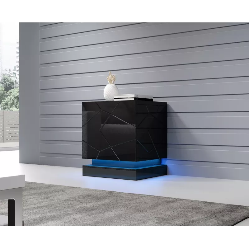 Conjunto de iluminação de cabeceira Cama Meble QIU — LED de sobrepor azul, alimentação AC, 2 unid.