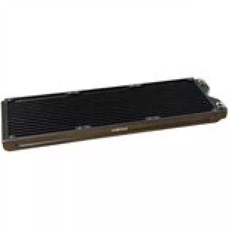 Radiador Alphacool R27-S420 420mm 18 FPI para refrigeração líquida, suportes para ventoinhas 3x120mm