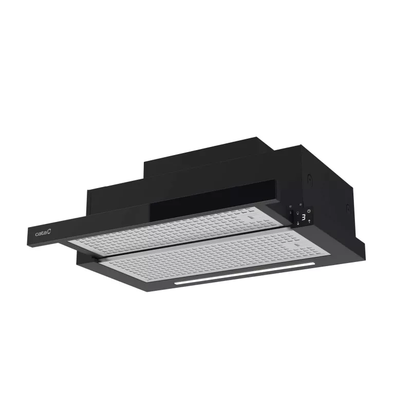 Exaustor semi-encastrado (extrator) CATA TFH 6830 GBK — 600 mm, 600 m³/h, preto, controlo tátil