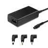 Fonte de alimentação Qoltec 52415 compatível com Samsung Sony 65 W | 3 fichas | +cabo de alimentação