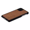 Capa para smartphone man and wood para iPhone 11 Pro Max — nogueira preta, parte traseira em madeira, moldura de proteção