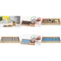 Porta-canetas sigel Eyestyle Bamboo cinzento-claro/preto com 2 insertos têxteis