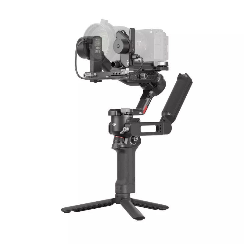 Estabilizador de câmara de mão DJI RS 4 Combo Preto Alumínio bateria 12h