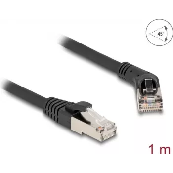 Cabo de rede DeLOCK RJ45 Cat.6A 1 m preto