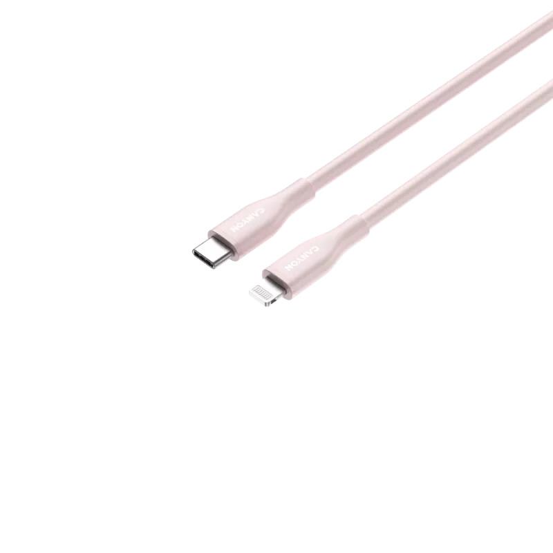 Cabo CANYON CLNM60 C-L 60W MFI 1m silicone rosa