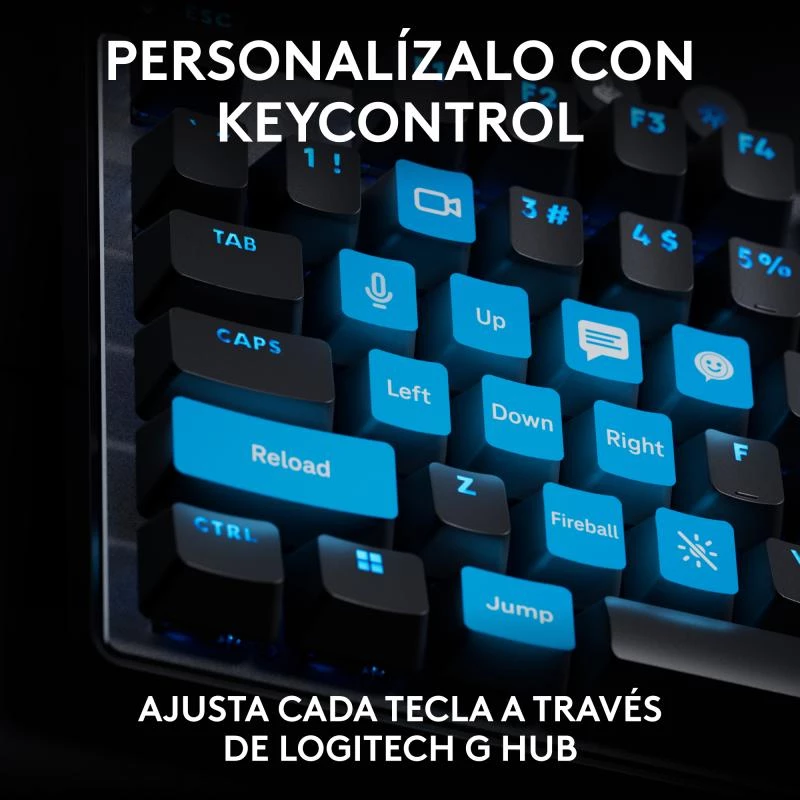 Teclado Logitech G PRO X TKL RAPID gaming USB QWERTY preto