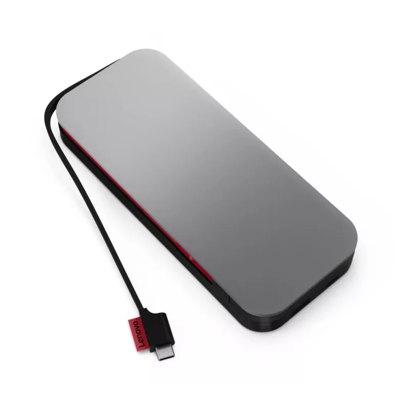 Powerbank para portátil Lenovo Go USB-C (20.000 mAh), iões de lítio, preto-cinzento, USB Type-A e Type-C
