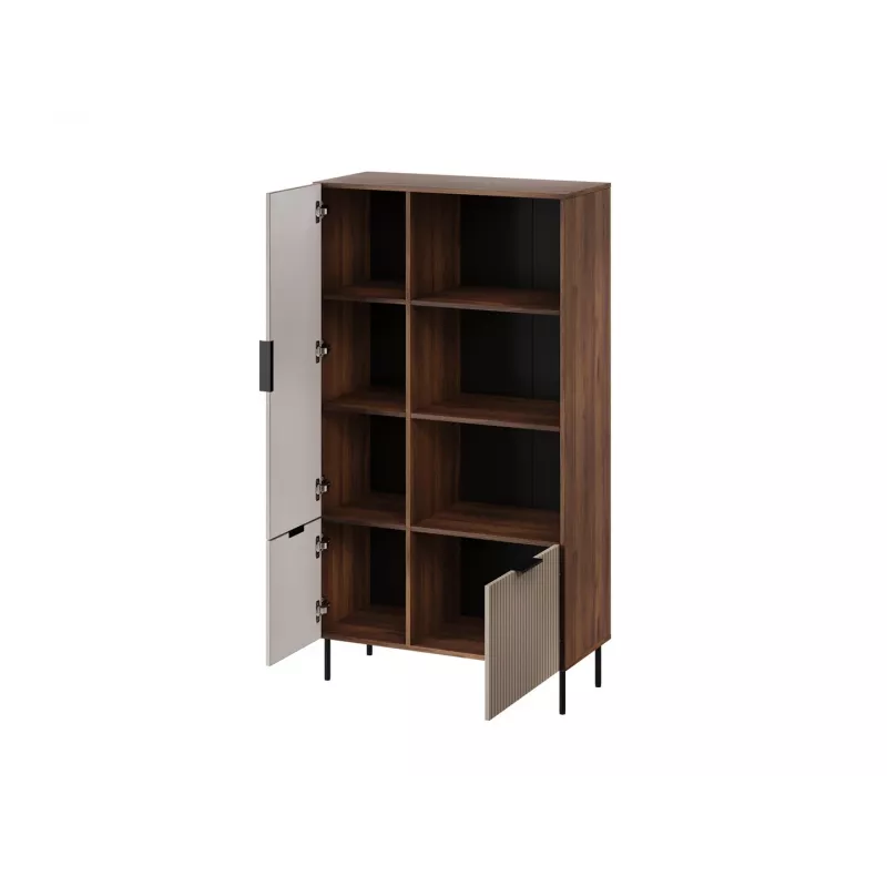 Estante Cama Meble ALMERA Cama 4, nogueira/cashmere, 90×42×165 cm